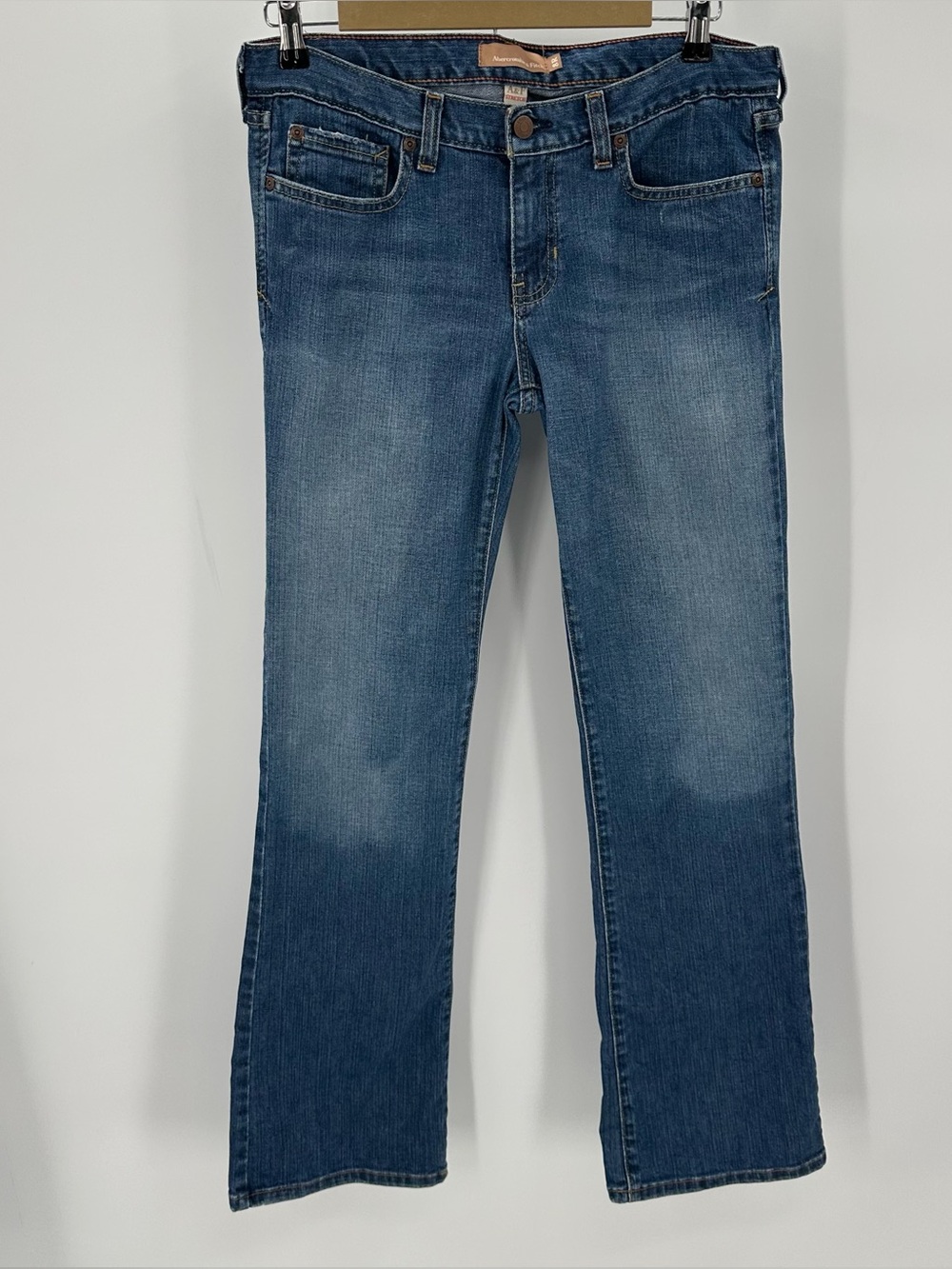 Abercrombie & Fitch Jeans Y2K 8R “Vintage 5-Pocket” Denim Blue Embroidered READ
